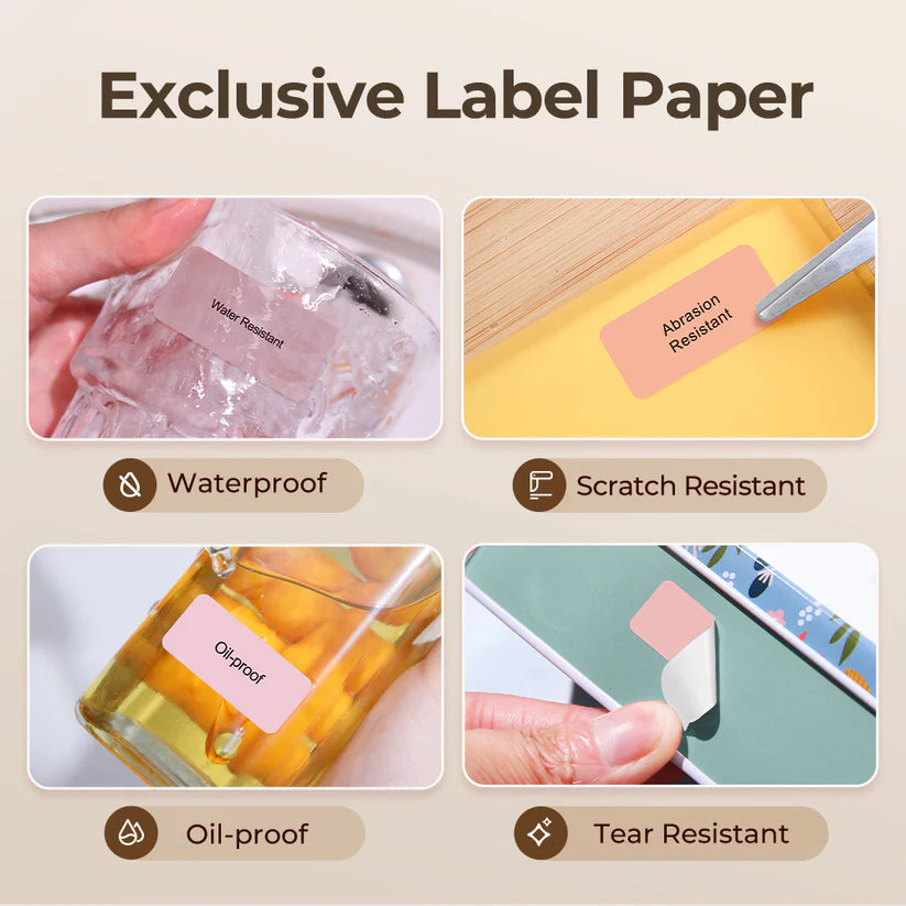 Niimbot Thermal Label 12-15mm Label Paper Sticker- White Size 15x30 210pcs