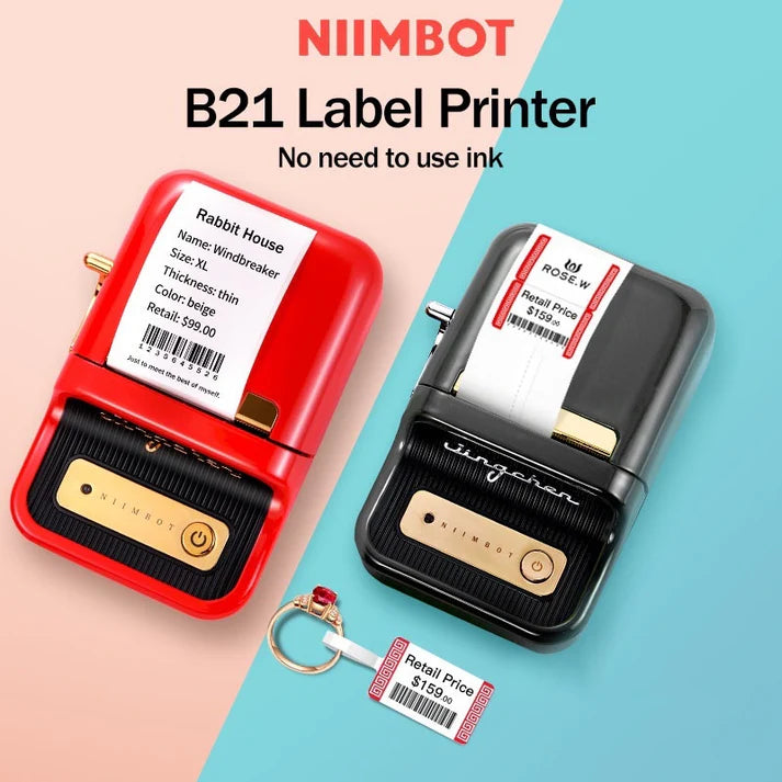 Niimbot BLACK Label Printer 20-50mm Width - B21