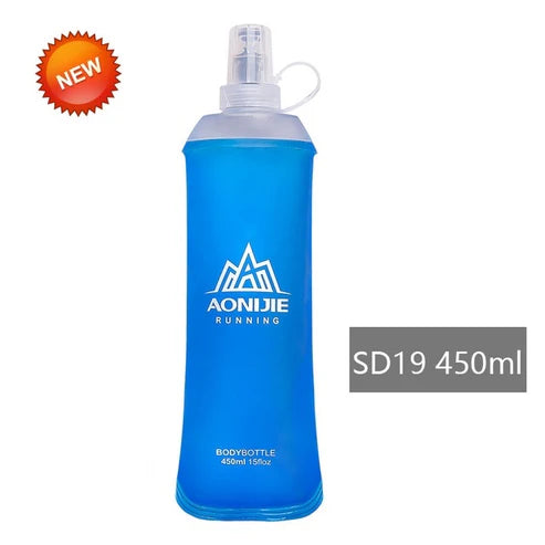 AONIJIE Soft Flask Folding Water Bottle - 450ml