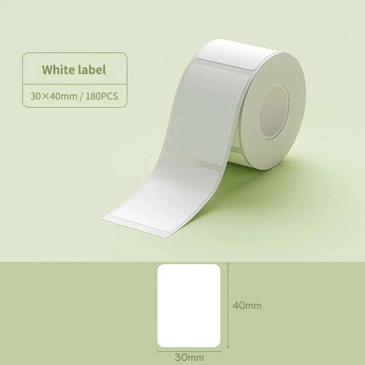 Niimbot Thermal Label Sticker Paper Printable White 20-50mm Width 40X60 125PCS