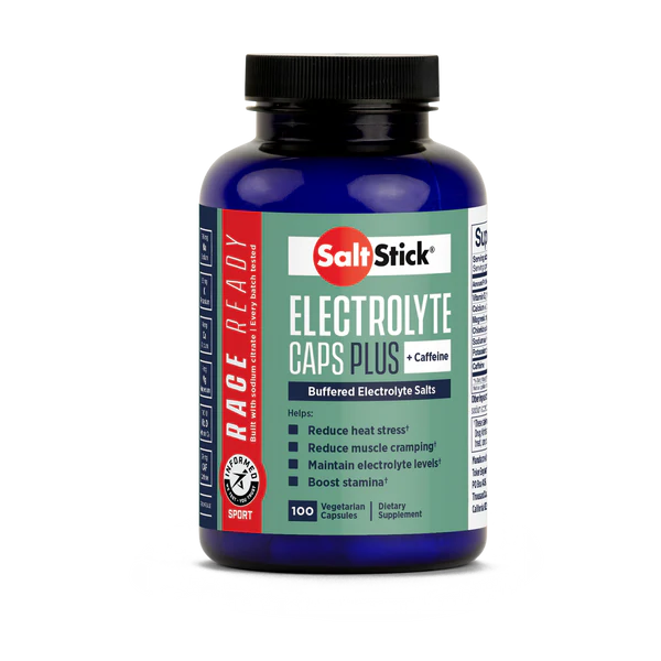 Electrolyte SaltStick Race Ready Caps Plus + Caffeine - Packet 4ct