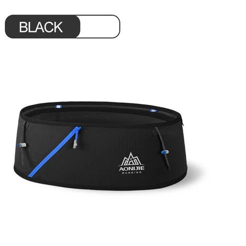 AONIJIE Running Belt Waist Pack Portable Ultralight -BLACK