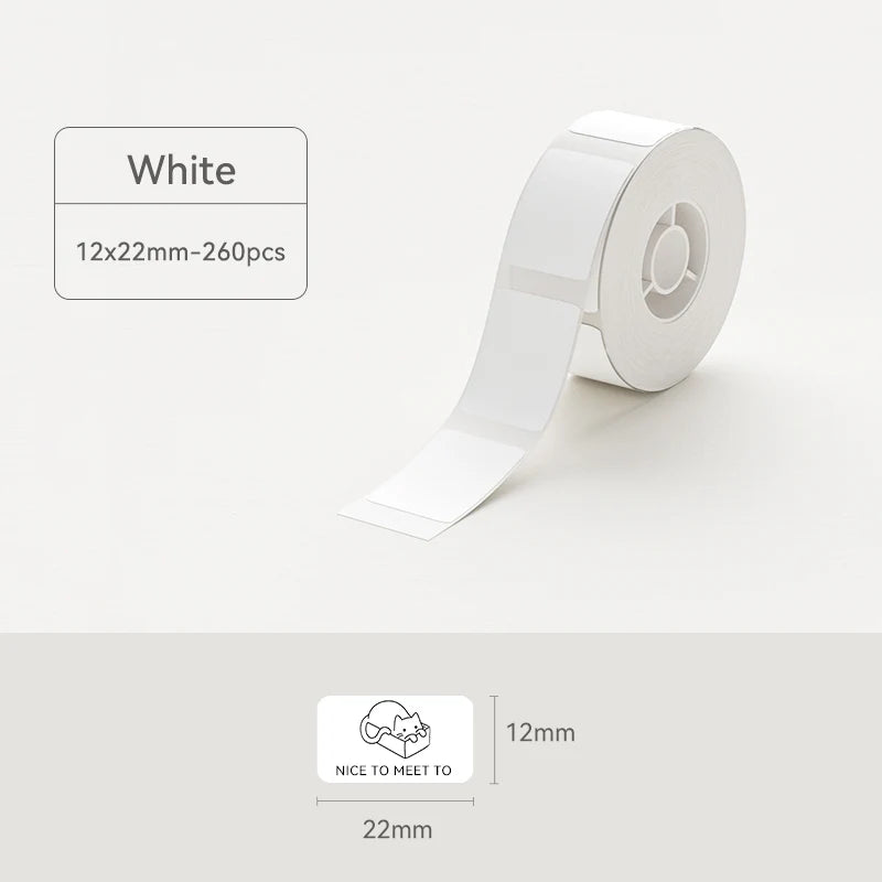 Niimbot Thermal Label 12-15mm Label Paper Sticker- White Size 15x30 210pcs