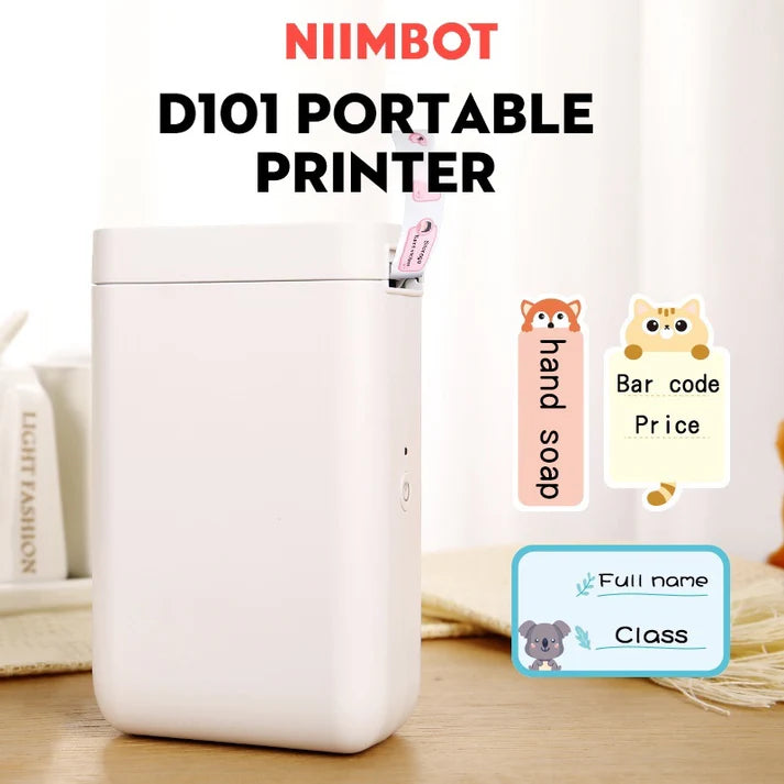 Niimbot WHITE Bluetooth Label Printer 20-25mm - D101