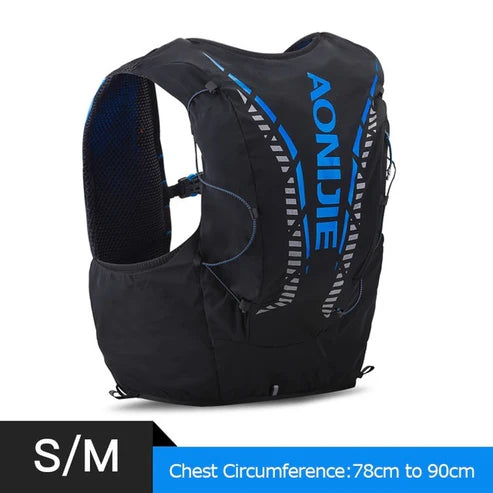 AONIJIE Advanced Skin 12L Hiking Hydration Backpack - BLACK