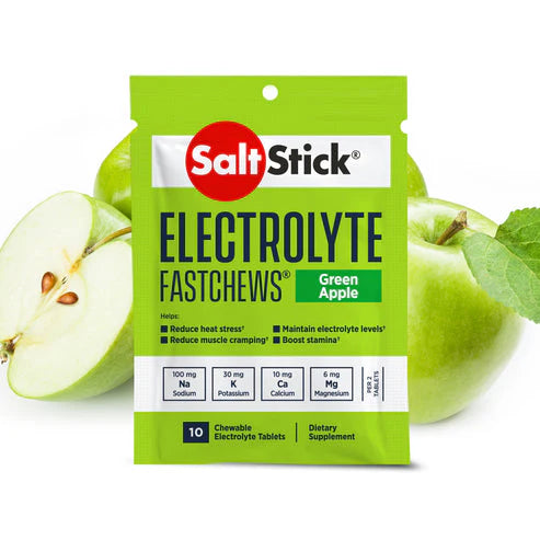 Electrolyte Saltstick Green Apple Fastchews - packet 10ct