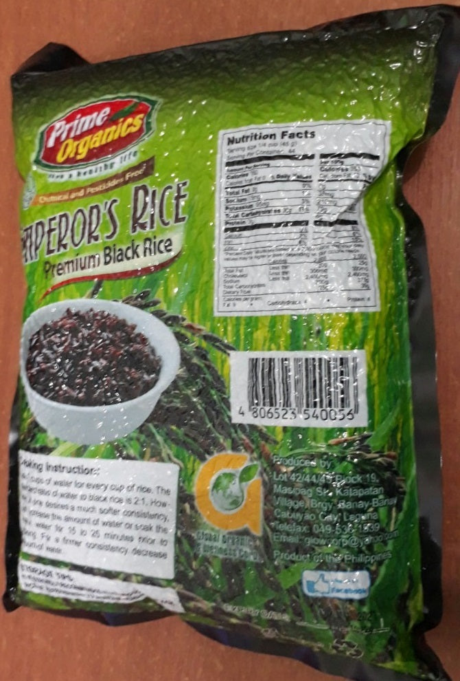 Prime Organics EMPEROR'S BLACK RICE 2kg