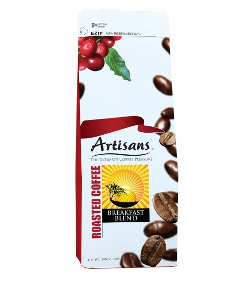 Artisans BREAKFAST BLEND 500 grams - GROUND Coffee