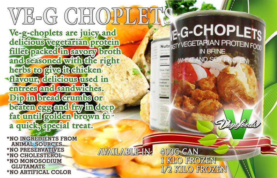 VE-G-CHOPLETS - vegetarian meat - 400g