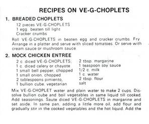 VE-G-CHOPLETS - vegetarian meat - 400g