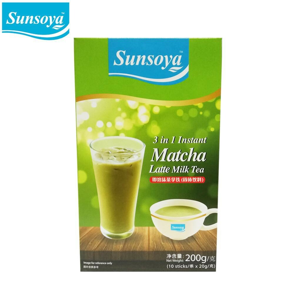 Sunsoya MATCHA LATTE MILK TEA 10 x 20g (200g)
