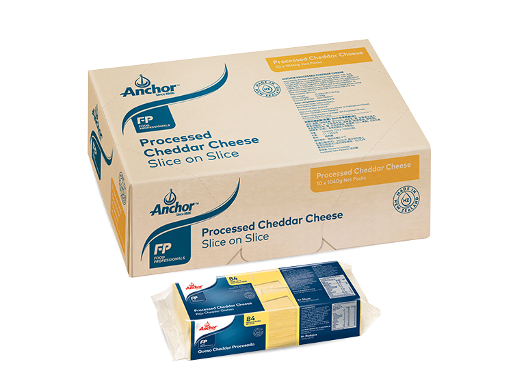 Anchor processed Pale CHEDDAR 176 SOS 2.169kg - Cheese Slices