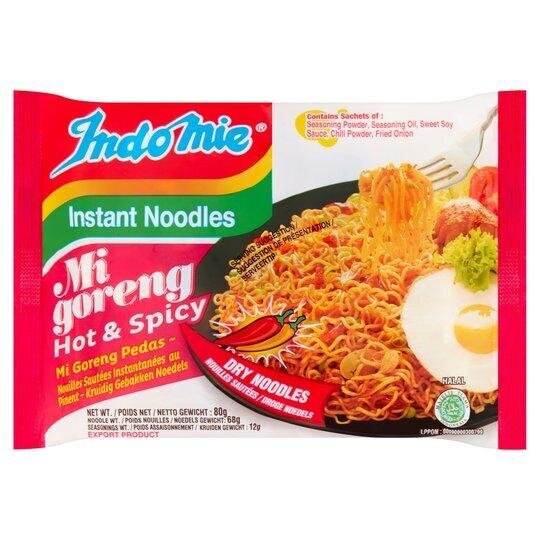 Indomie MI GORENG HOT & SPICY Instant Noodles 80g