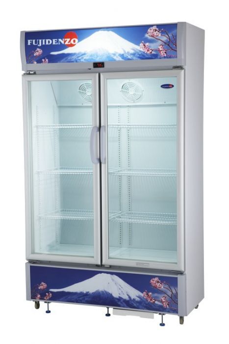 Fujidenzo 22 cu. ft. Two-Door Showcase Chiller, Fan Cooled System