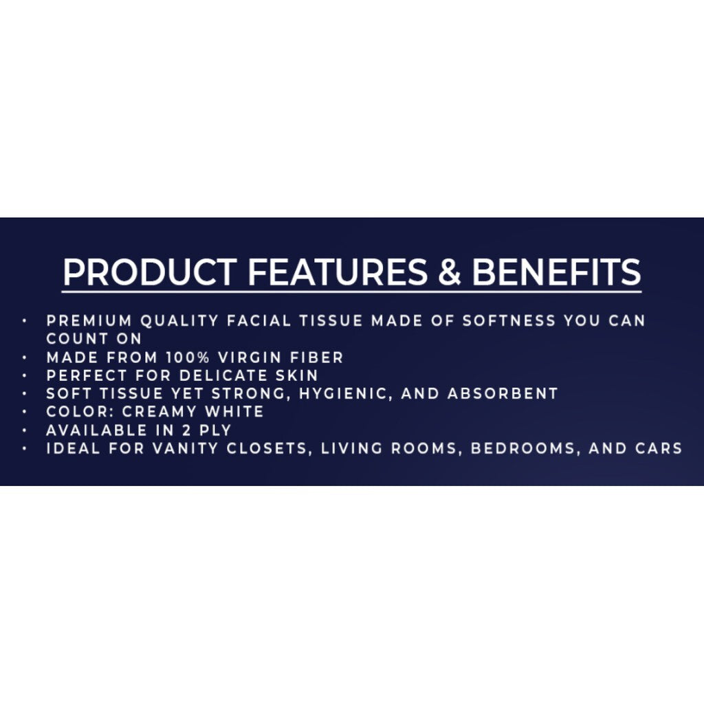 Bouncy Facial Tissue Travel Pack 2 Ply 75 Pulls