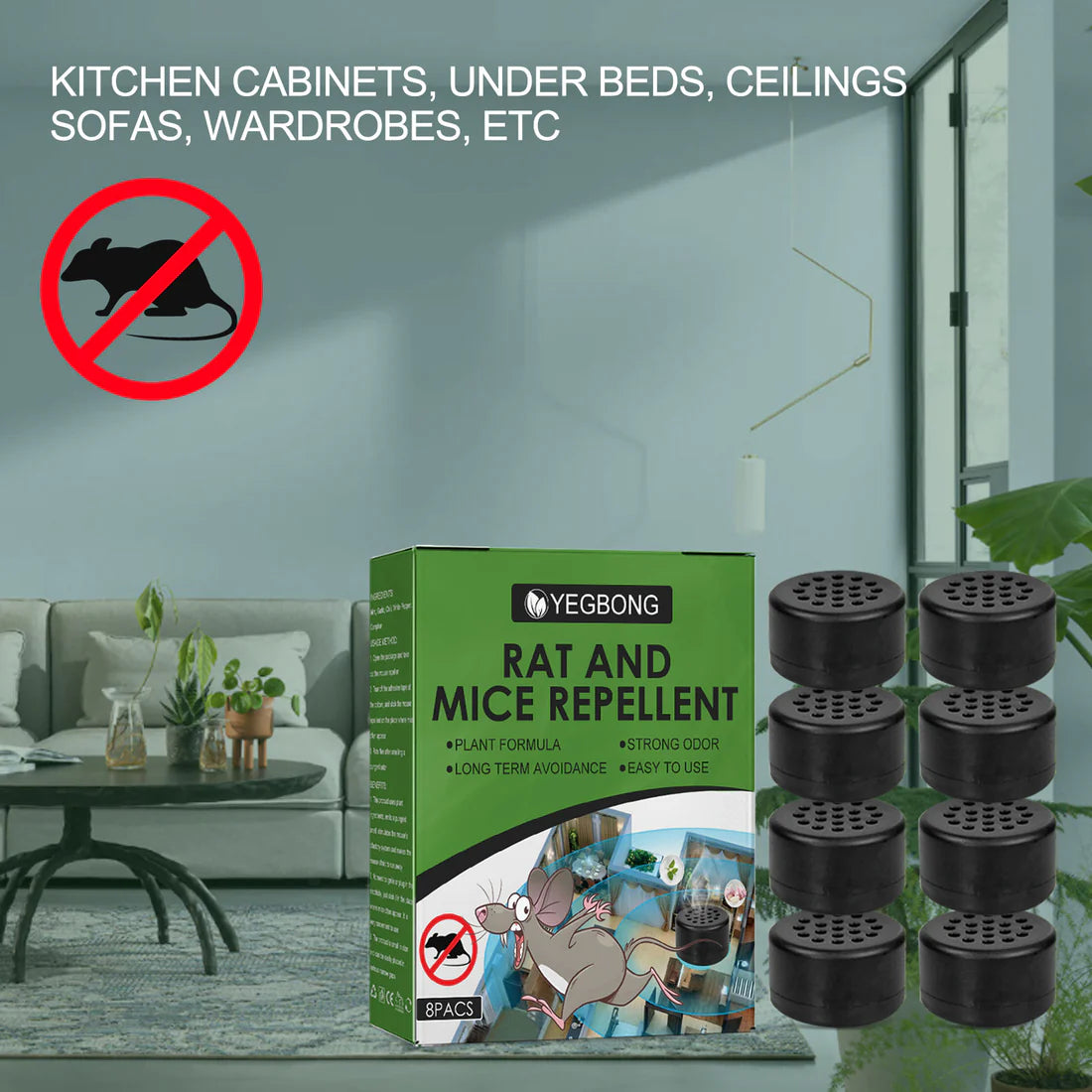 YEGBONG MOUSE & RAT REPELLENT 8pcs