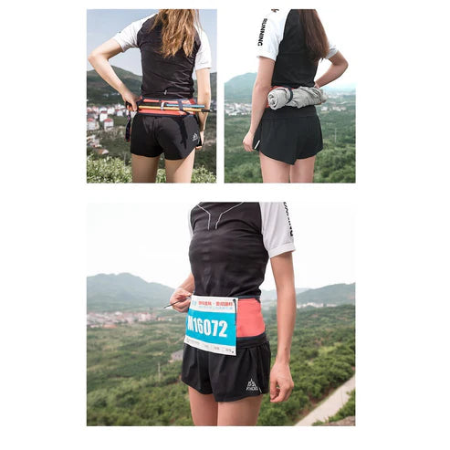 AONIJIE Running Belt Waist Pack Portable Ultralight - BLUE