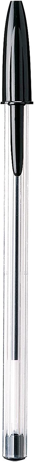 BIC Cristal Xtra Smooth Ballpoint Pen, Medium Point (1.0mm), Black, 10-Count - USA