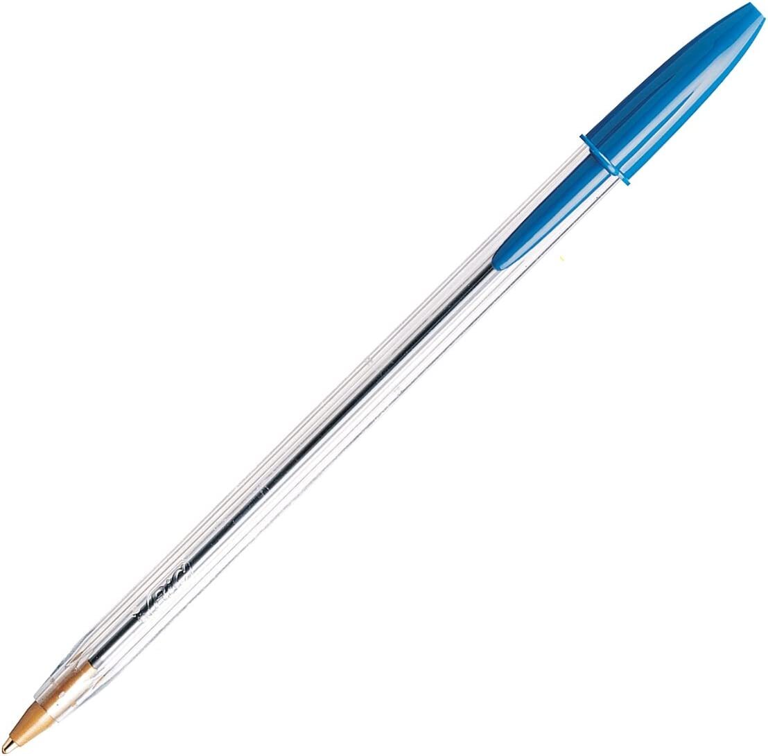 BIC Cristal Xtra Smooth Ballpoint Pen, Medium Point (1.0mm), Blue, 10-Count - USA