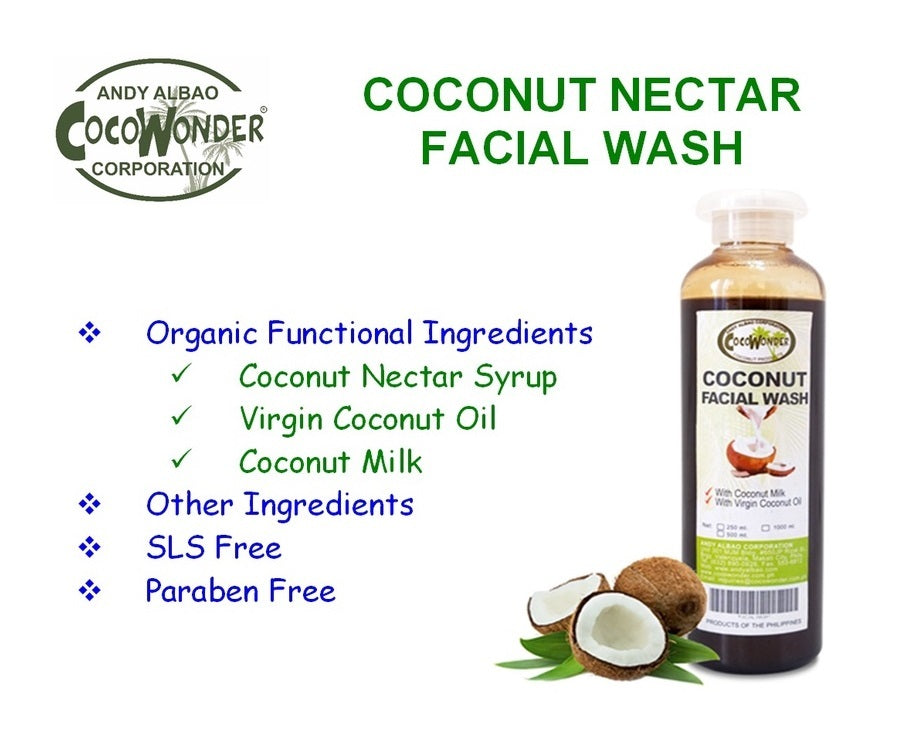 Organic COCONUT FACIAL WASH 250ml