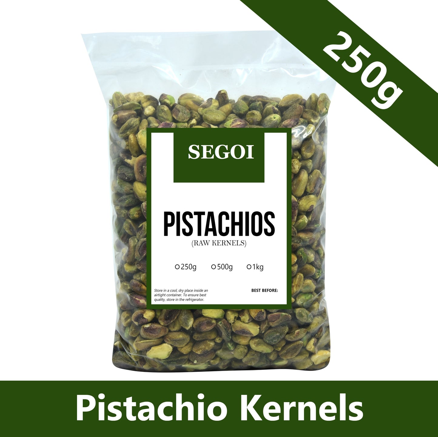 Segoi RAW PISTACHIOS NO SHELL 250g