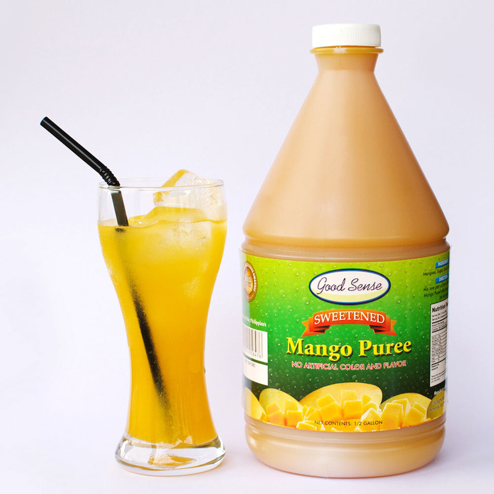 Good Sense Sweetened MANGO PUREE 1/2 Gallon