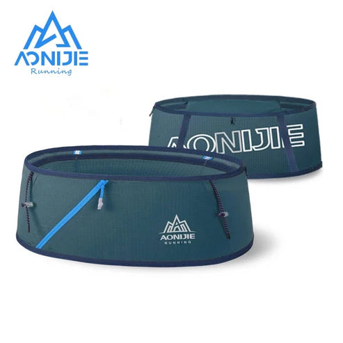 AONIJIE Running Belt Waist Pack Portable Ultralight -BLACK