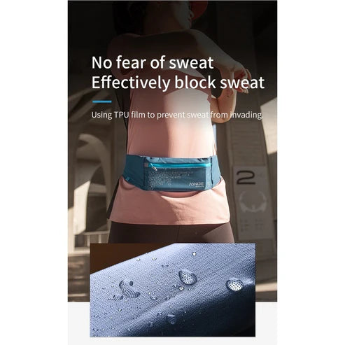 AONIJIE Running Pouch Waist Bag Running Belt Water - BLACK