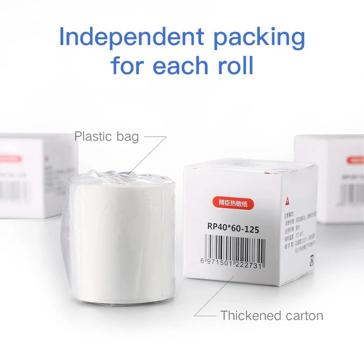 Niimbot Thermal Label Sticker Paper Printable White 20-50mm Width 50X80 95PCS