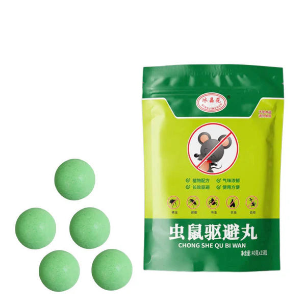 MOUSE REPELLENT Balls, Rodent and Rat repeller 5 TABLETS x 40 gram
