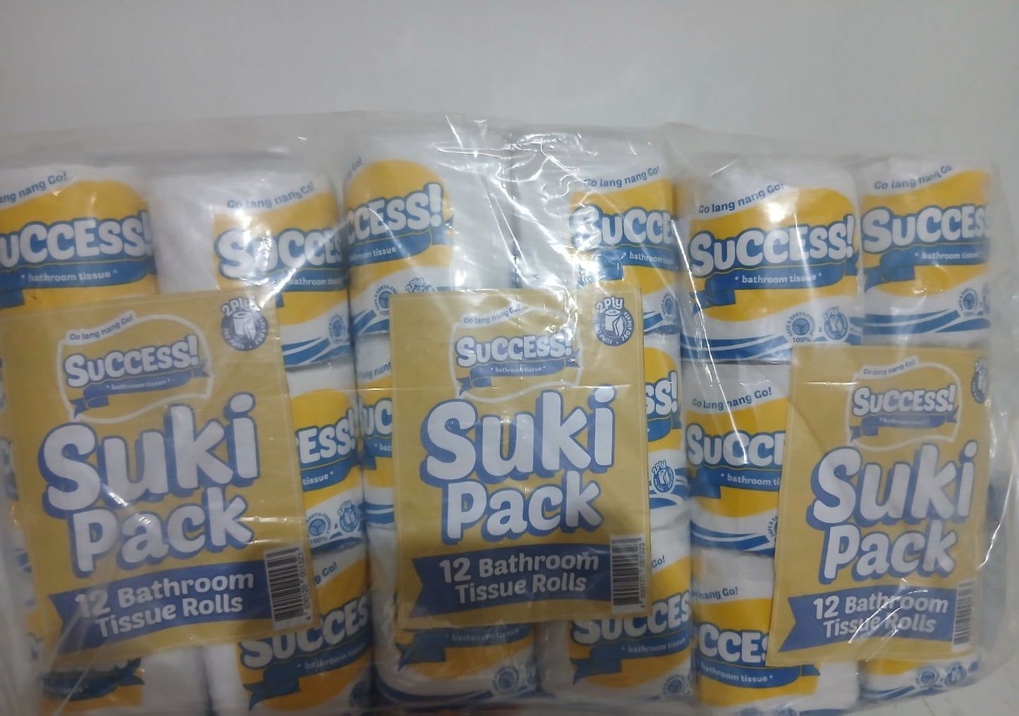 Success Suki Pack 12 Single Bathroom Tissue Rolls - BTCL 6/12/1/140