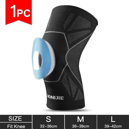 AONIJIE Compression Knee Pad 1PC Knee Brace Support - BLACK