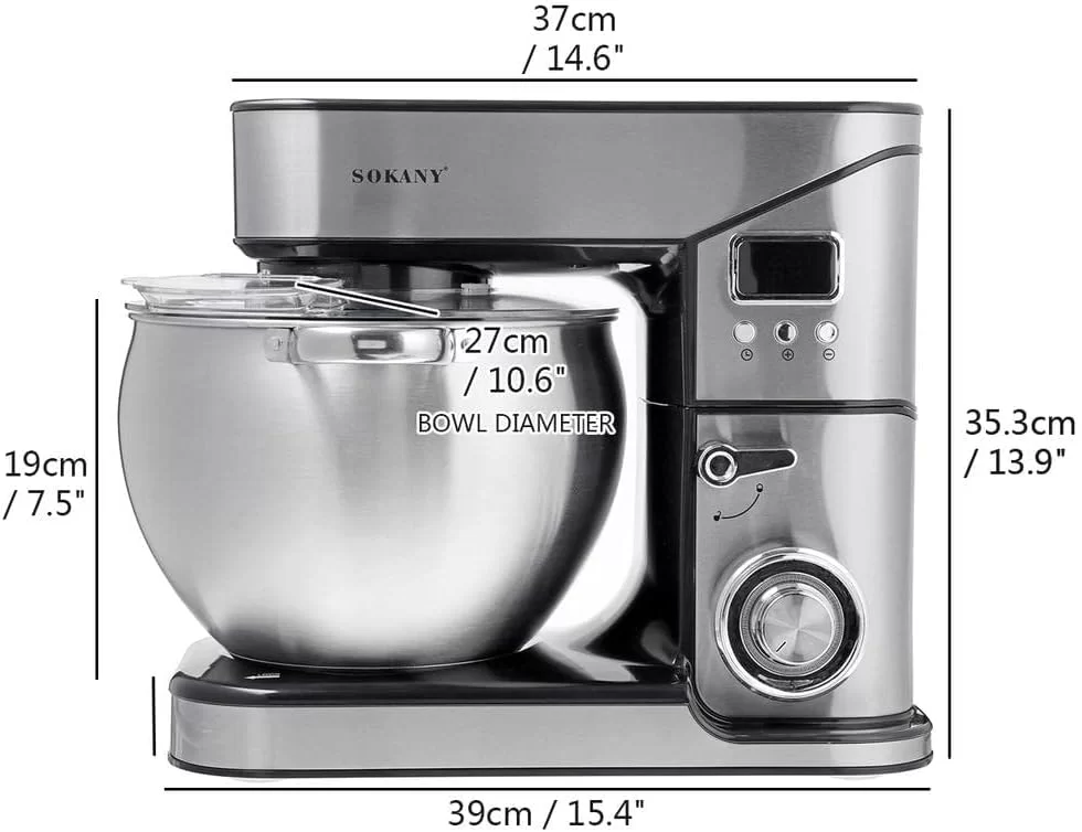 Sokany 10L STAND MIXER 2000W - SC623E
