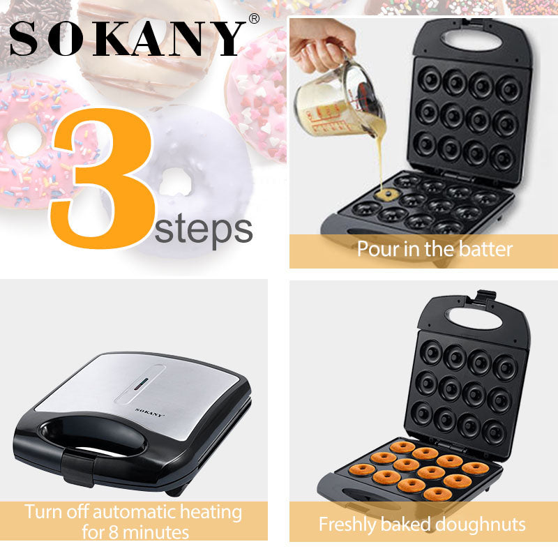 Sokany 16 Holes MINI DONUT MAKER 1400W