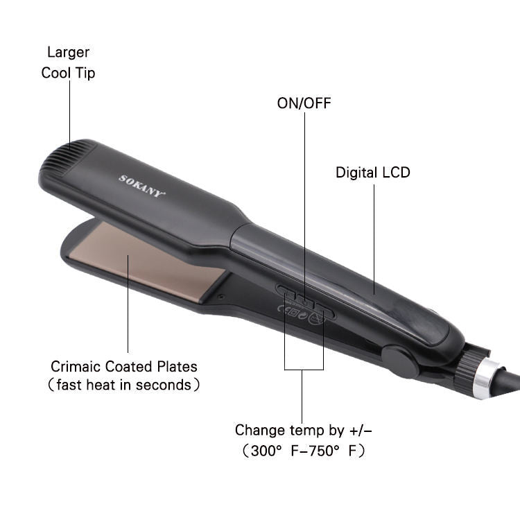 Sokany SLEEK CONTROL HAIR FLAT IRON 750 F β 50W