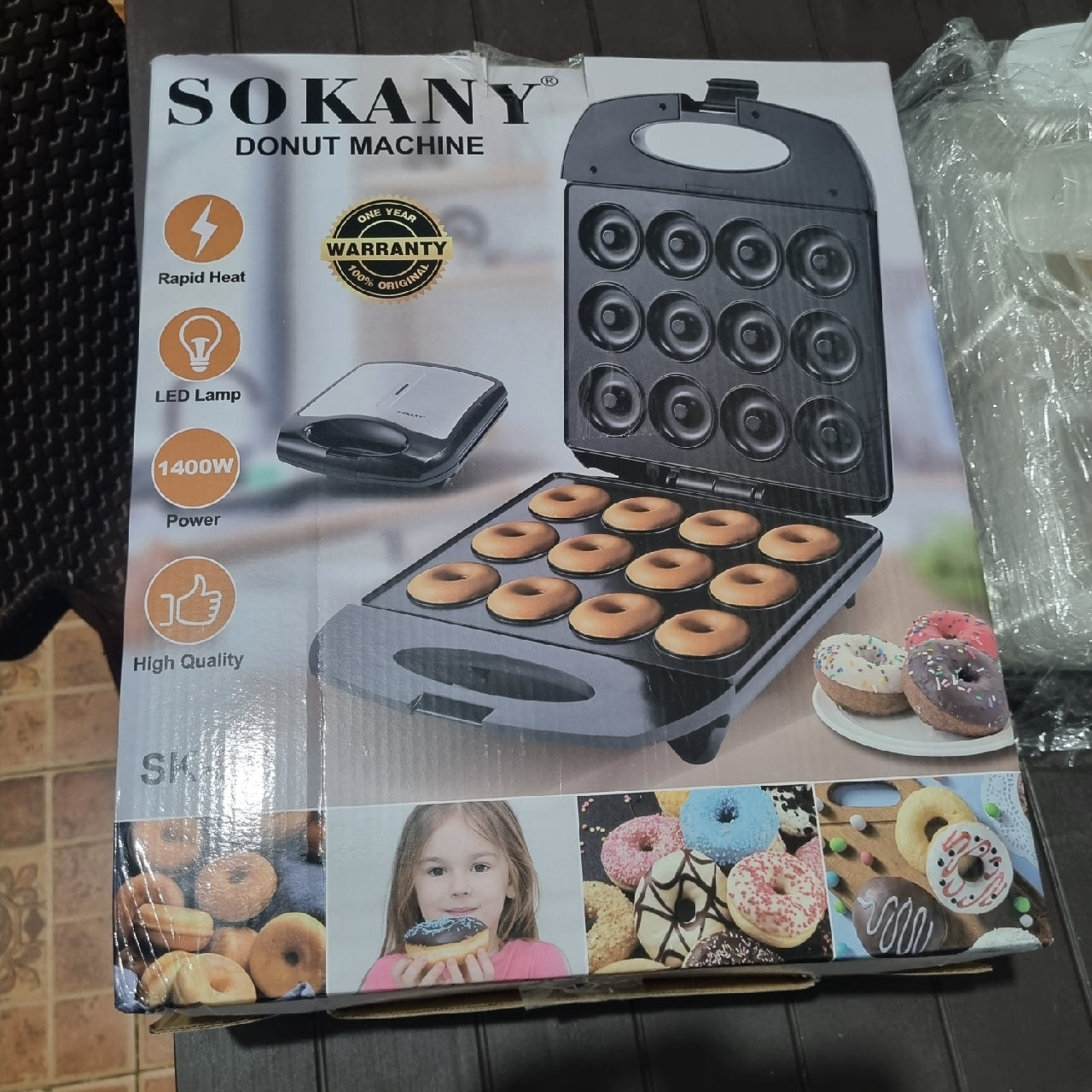 Sokany 16 Holes MINI DONUT MAKER 1400W