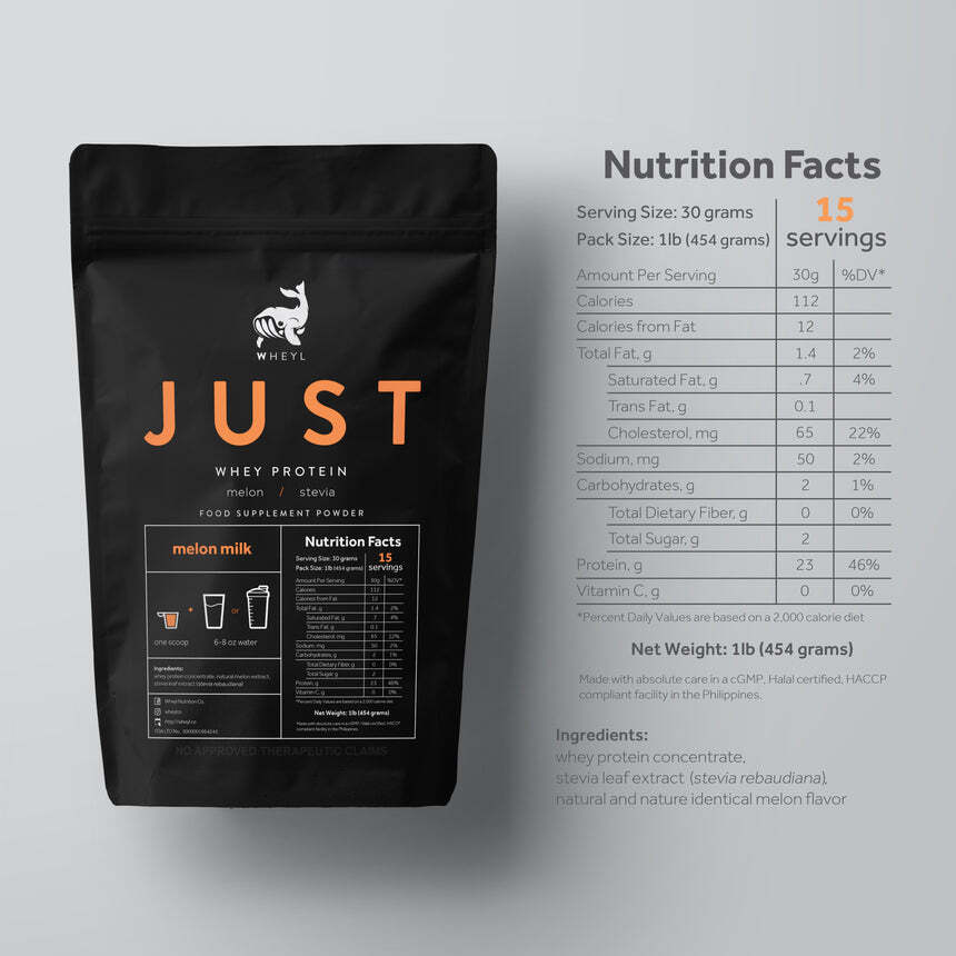 JUST WHEY PROTEIN MELON MILK 1lb (454g) - 15 servings
