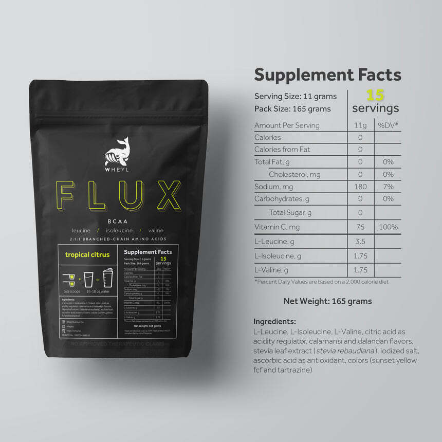 FLUX BCAA TROPICAL CITRUS 165g - 15 servings