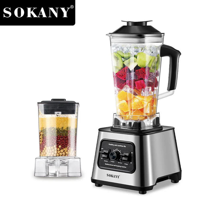 Sokany 2.5L Capacity 9 Speed Adjustable Portable Blender 6000W