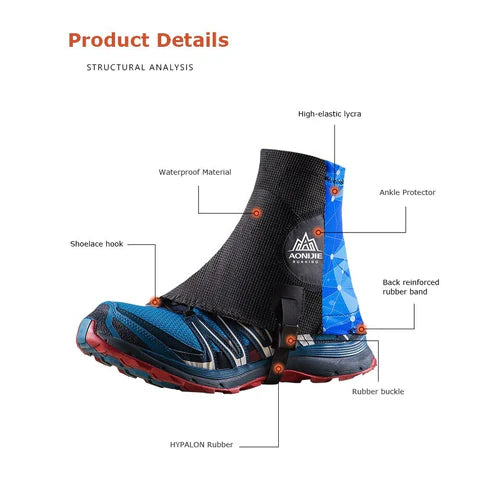 Aonijie Running Gaiters - DARK BLUE/ DARK GREEN/ PURPLE/RED