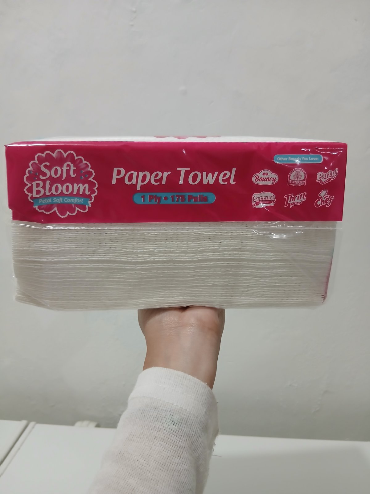 Soft Bloom Paper Towel 1 Ply 175 Pulls - PTVP 30/175 1 ply