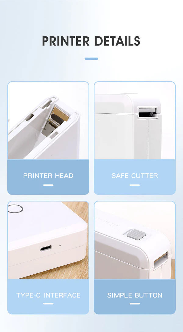 Niimbot Portable Label Printer WHITE 12-15mm Width - D110