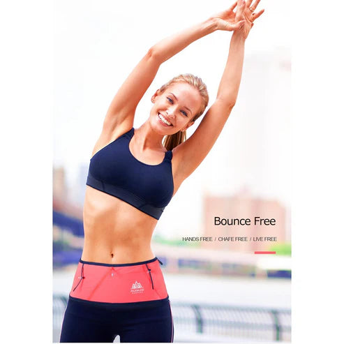 AONIJIE Running Belt Waist Pack Portable Ultralight - BLUE