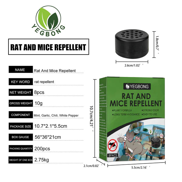 YEGBONG MOUSE & RAT REPELLENT 8pcs