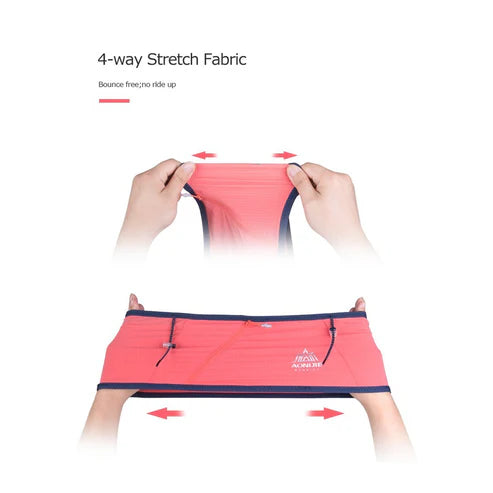 AONIJIE Running Belt Waist Pack Portable Ultralight - BLUE
