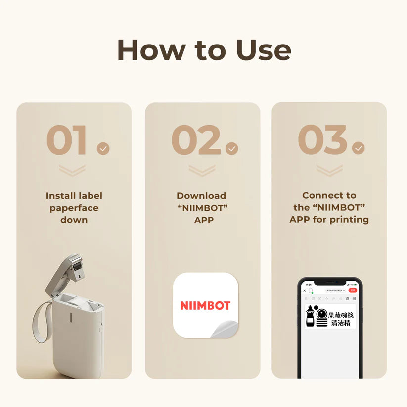 Niimbot Thermal Label 12-15mm Label Paper Sticker- White Size 15x30 210pcs