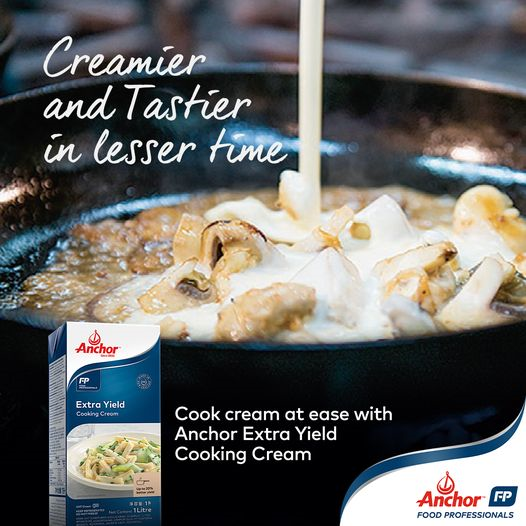 ANCHOR EXTRA YIELD COOKING CREAM 1L 20% Milk Fat