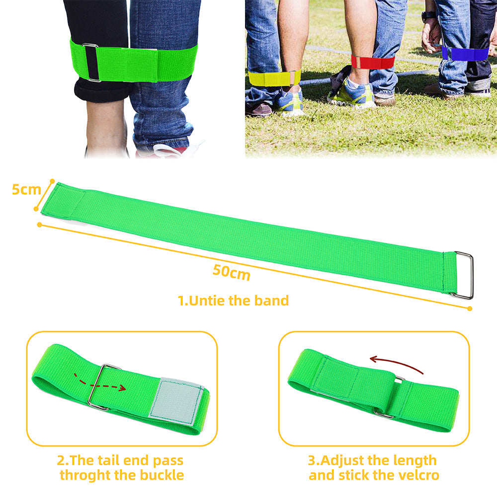 Blue 3 Legged Race Band - size 50cm x 5cm