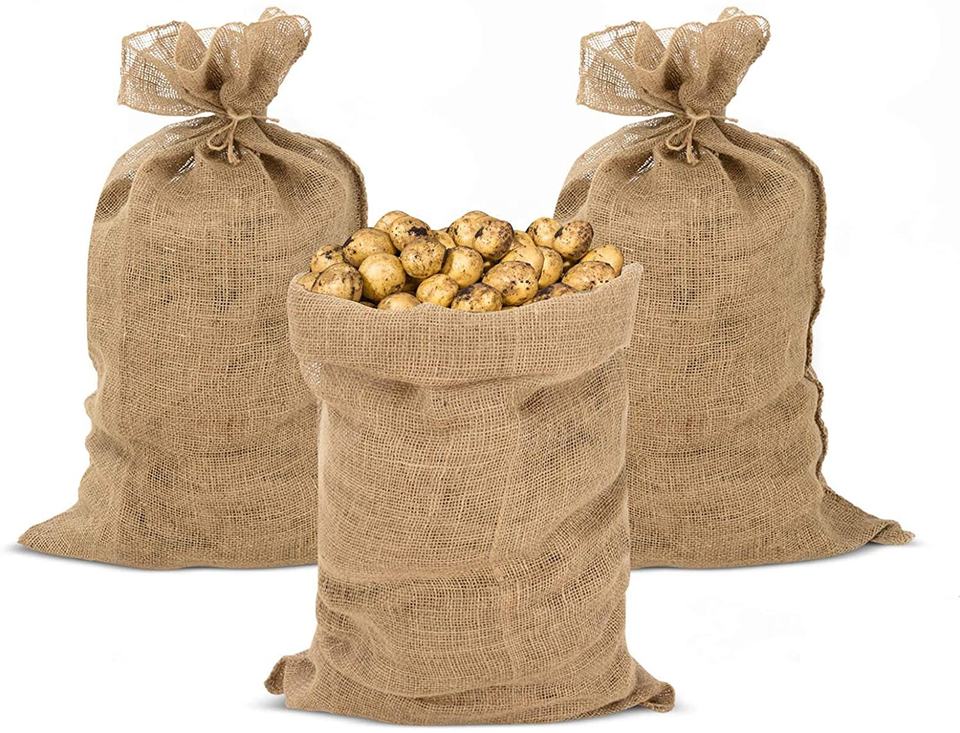 Durable Linen Burlap Jumping Race Bags size 60cm x 100cm - Potato sack or game bag
