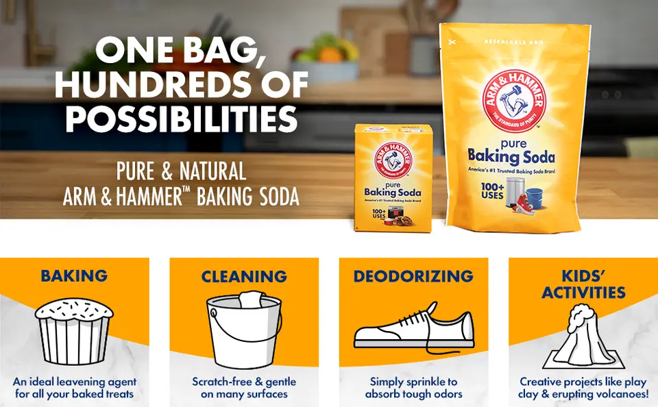 Arm & Hammer PURE BAKING SODA 1lb / 454g / 16oz